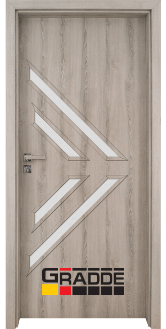 Интериорна врата Gradde, модел Paragon-Glas, цвят Ясен Вералинга
