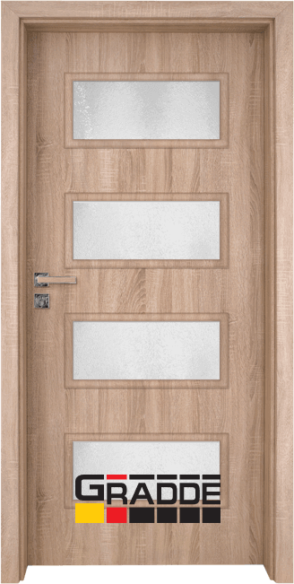 Интериорна HDF врата, модел Gradde Blomendal, Дъб Вераде