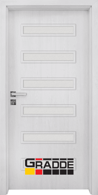 Интериорна HDF врата, модел Gradde Schwerin, Сибирска Лиственица